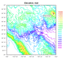 Click to enlarge Pike's Peak, Contour Lines