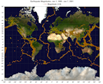 Click to enlarge Global earthquakes with a background image of the Earth