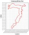 Click to enlarge Latitude vs. Longitude from Garmin Edge 205