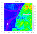 Vicksburg, from SRTM data