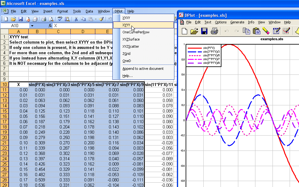 Excel Chart Plugin